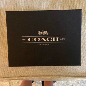 Coach Wristlet - Tan Shiny Leather